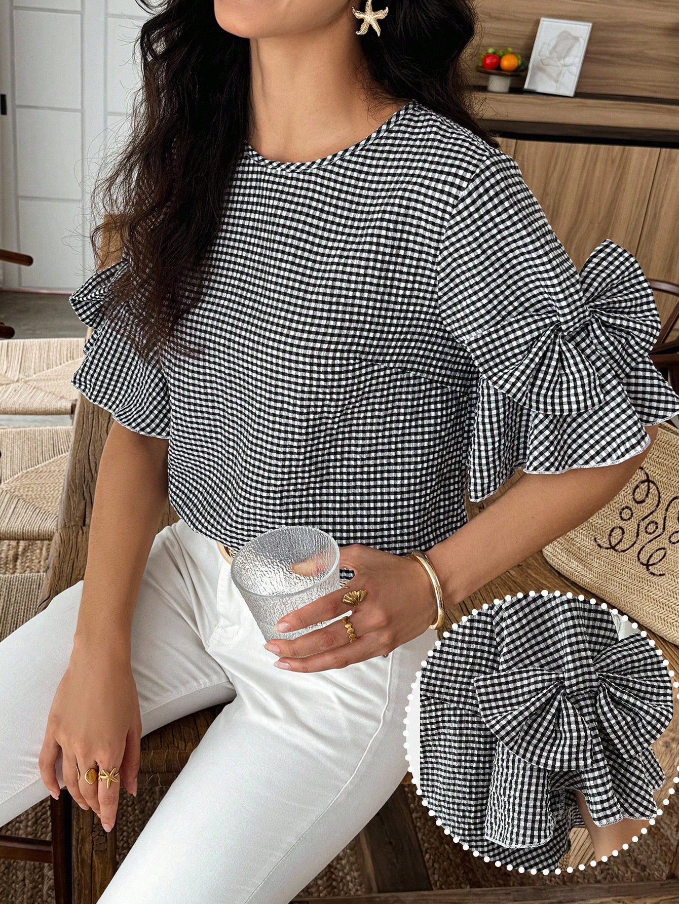 Blusa cuadros