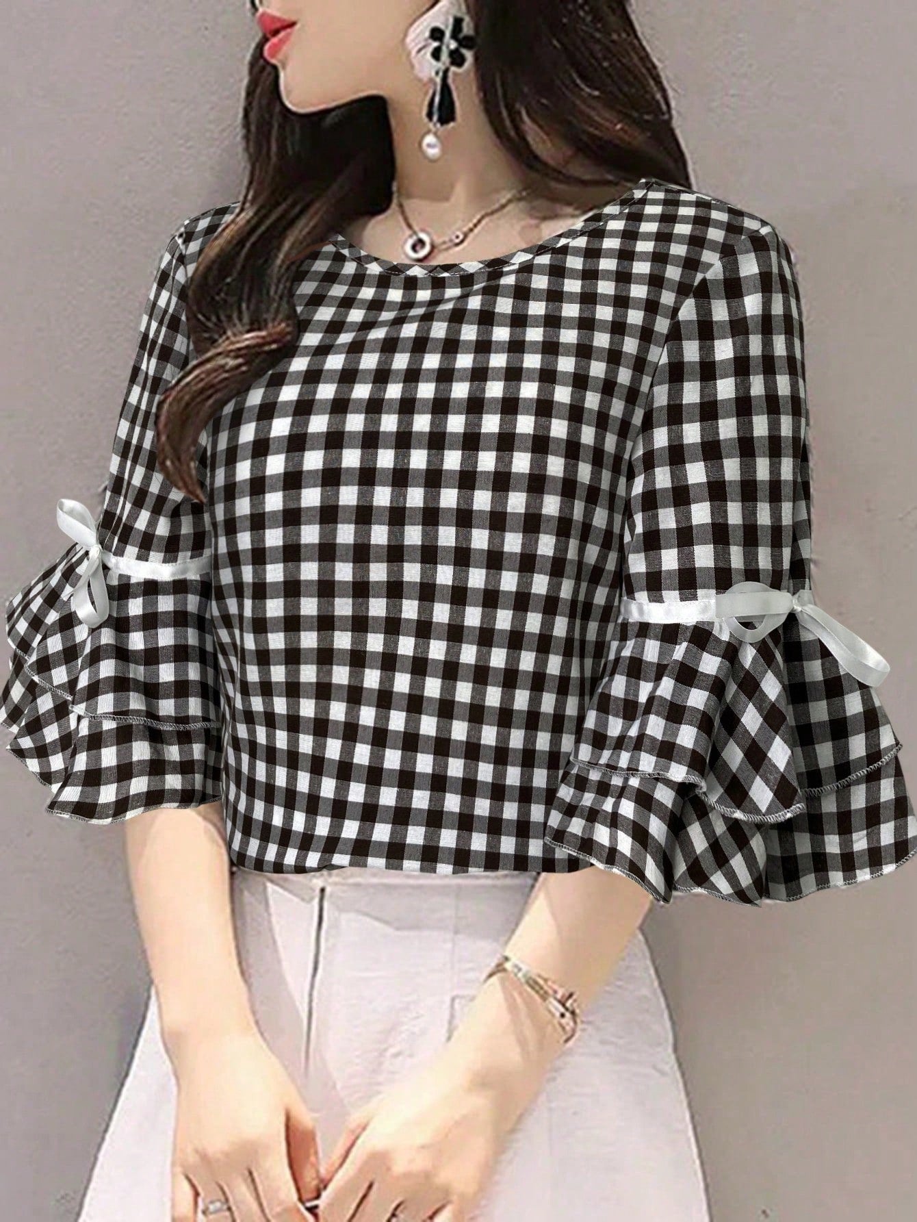 Blusa cuadros