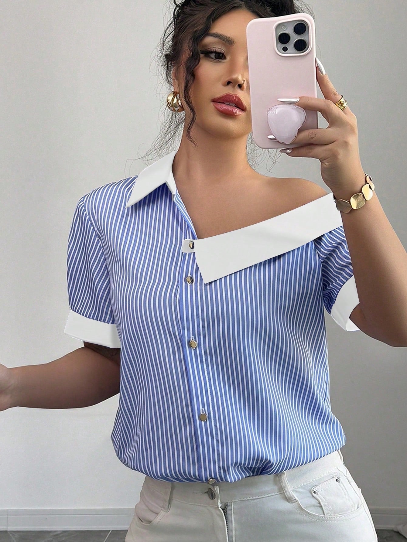 Blusa asimetrica