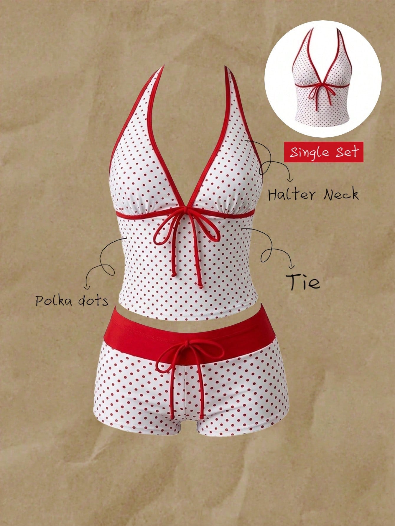 bikini rojo (solo top)