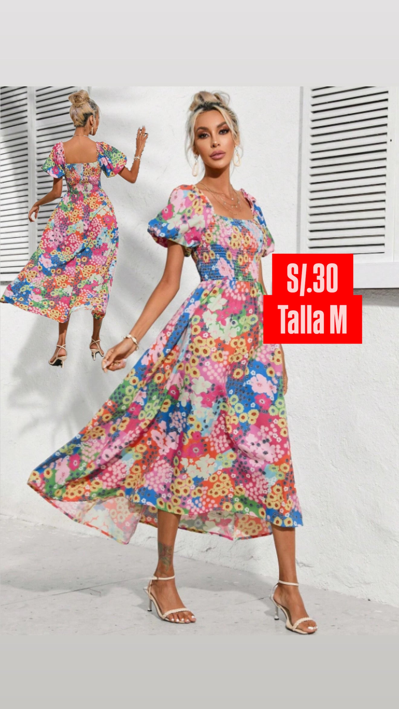 Vestido con estampado floral