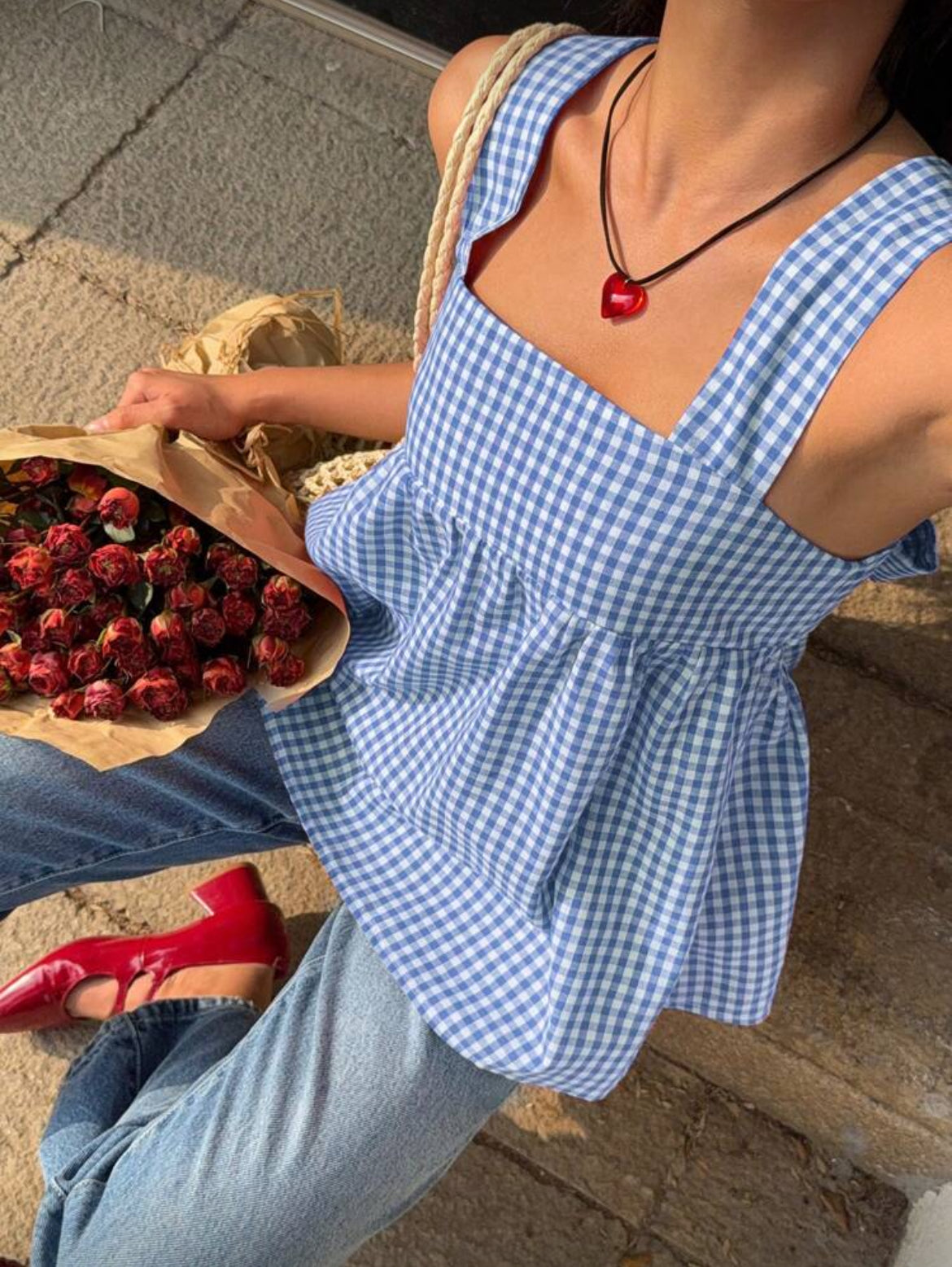 Blusa de lazo